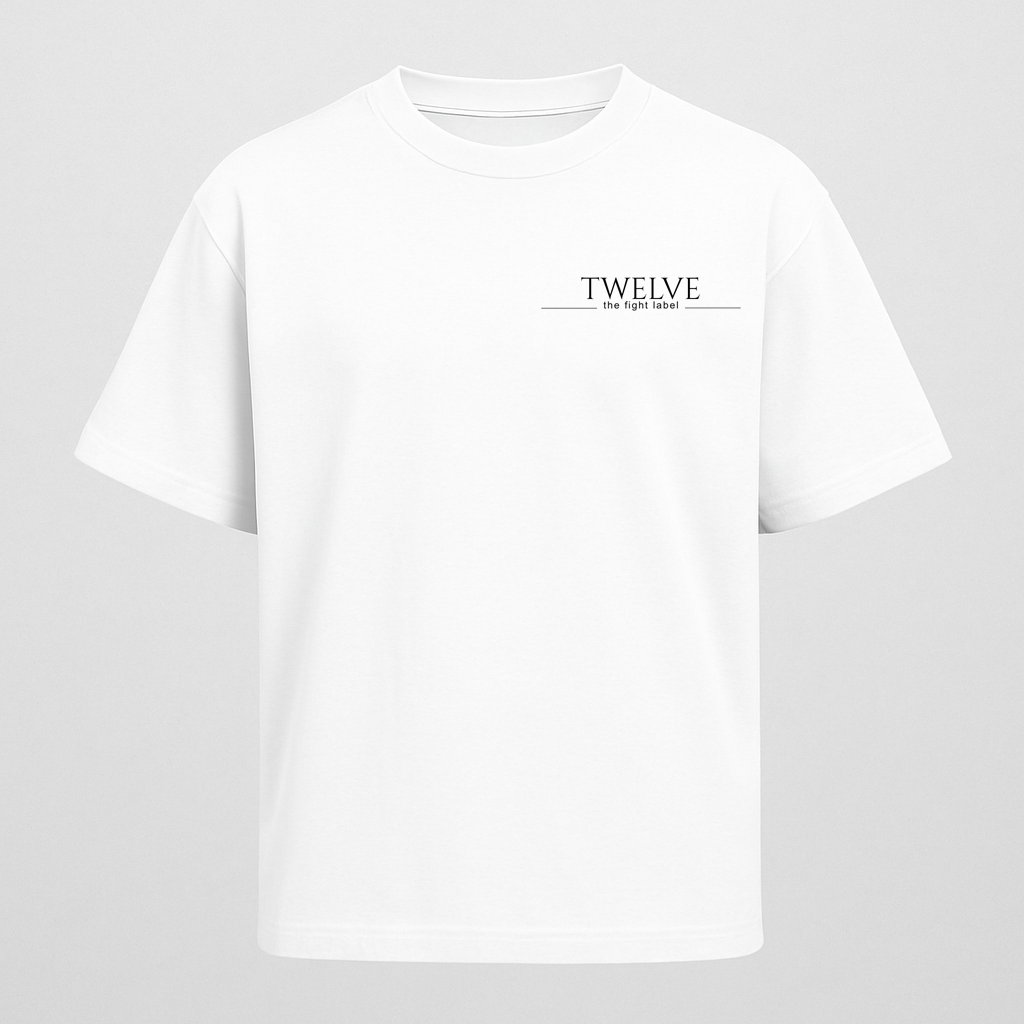 The first round - oversized white